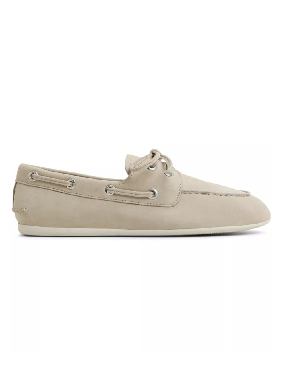 Sperry Top-Sider Slim Leather Boat Shoes Light Grey Women’s Size 8.5 M NWT - Picture 2 of 5
